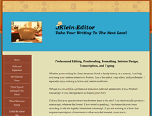 Tablet Screenshot of jklein-editor.com